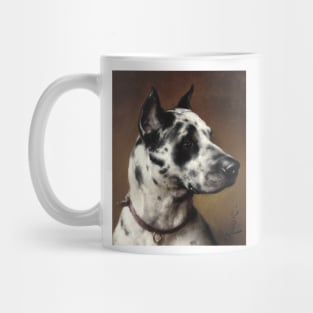 Portrait of a Great Dane (circa 1900) by Carl Reichert Mug